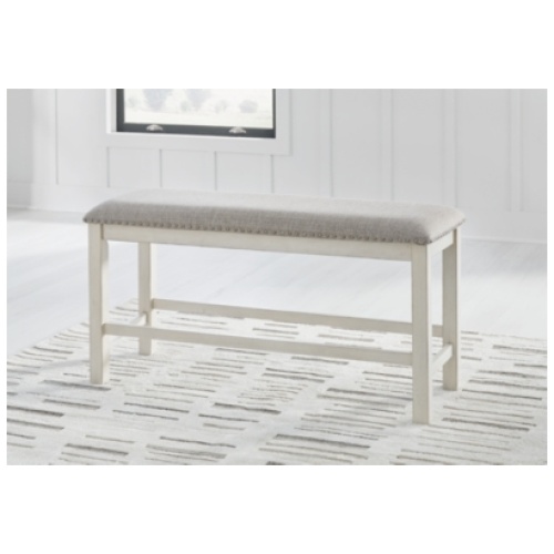 Robbinsdale 49" Counter Height Dining Bench, Antique White
