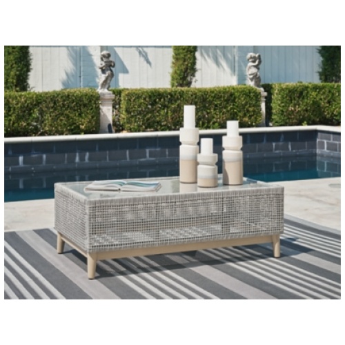 Seton Creek Outdoor Coffee Table, Gray