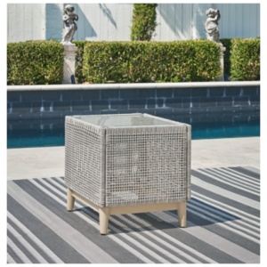 Seton Creek Outdoor End Table, Gray