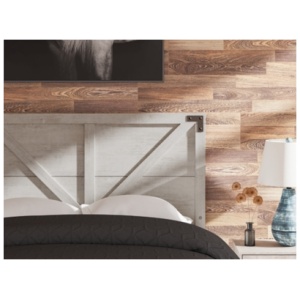 Shawburn Full Crossbuck Panel Headboard, Gray