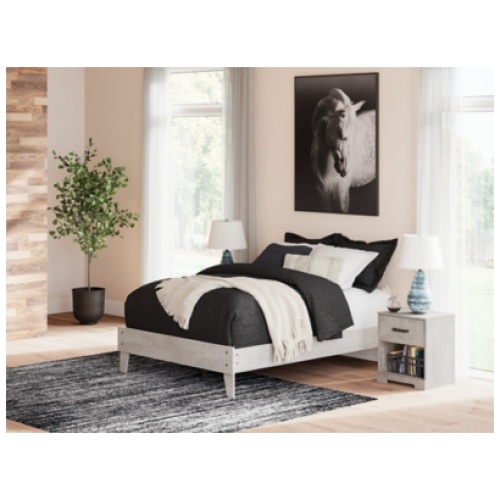 Shawburn Full Platform Bed, Gray
