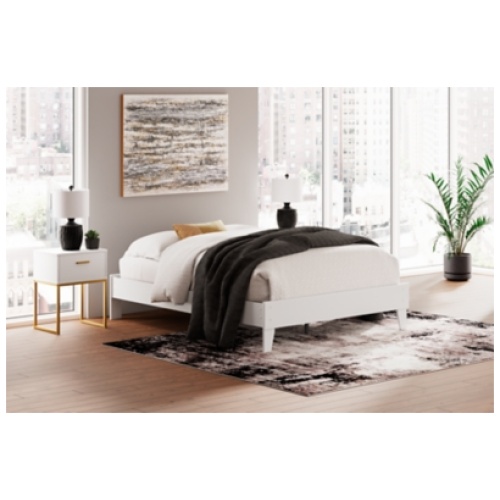 Socalle Platform Bed, Two-tone
