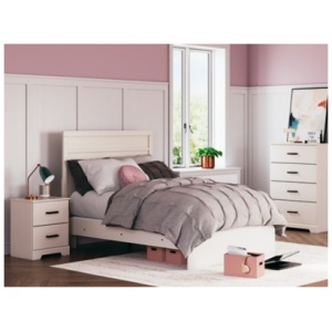 Stelsie Full Panel Bed, White