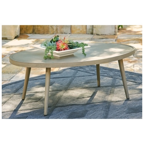 Swiss Valley Outdoor Coffee Table, Beige