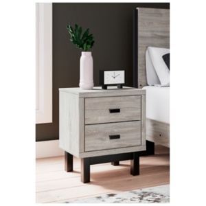 Vessalli 22" 2 Drawer Charging Nightstand, Two-tone