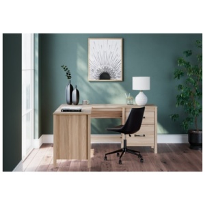 Battelle 60" Home Office Desk with Return, Tan
