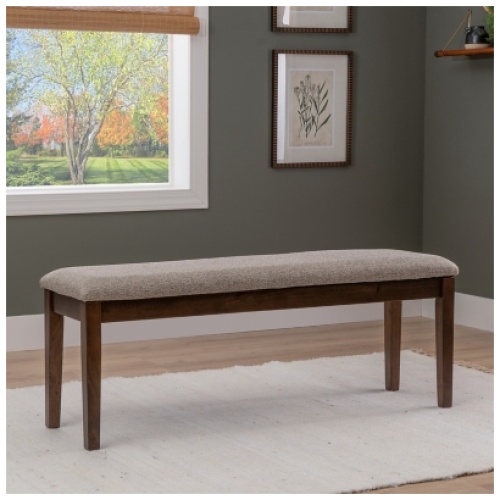 Linon Devin 50" Dining Bench, Brown