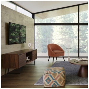 Lowry 63" Modern TV Stand, Walnut