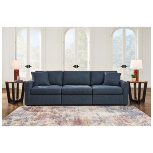 Modmax 3-Piece Modular Performance Fabric Sofa, Ink