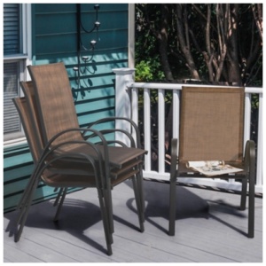 Nuu Garden Outdoor Dining Chairs (Set of 4), Brown
