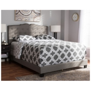 Vivienne Full Upholstered Bed, Gray