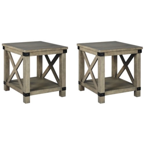 Aldwin 2 End Tables, Gray