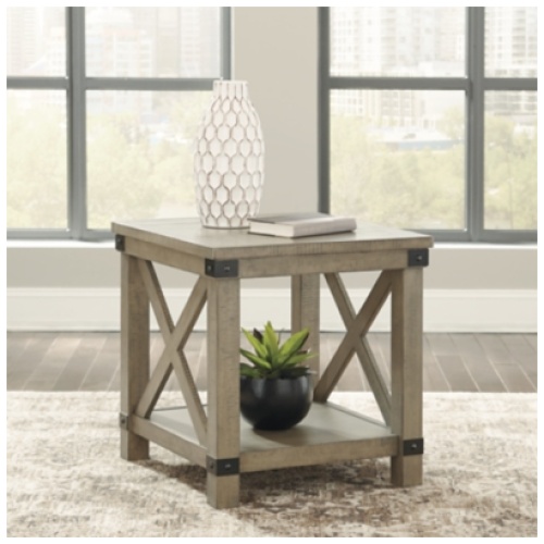 Aldwin End Table, Gray