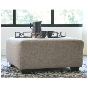 Ballinasloe Oversized Ottoman, Platinum