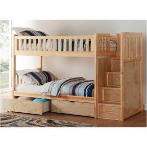 Belisar Bunk Bed with Storage & Staircase