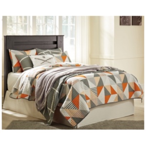 Brinxton Full Panel Headboard, Charcoal