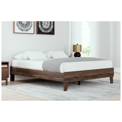 Calverson Queen Platform Bed, Mocha