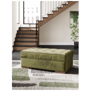 Chalcombe Oversized Accent Ottoman, Olive