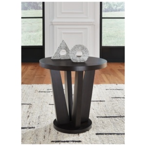 Chasinfield End Table, Dark Brown