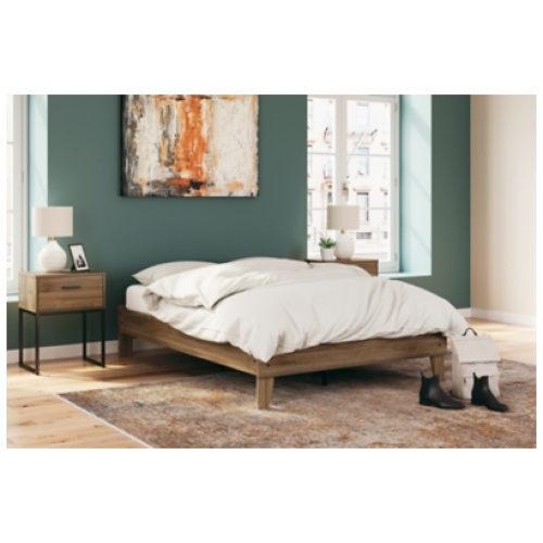 Deanlow Full Platform Bed, Honey