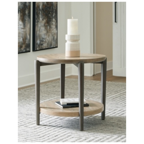 Dyonton End Table, Light Grayish Brown