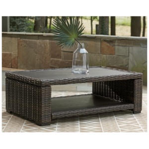 Grasson Lane Outdoor Coffee Table, Brown