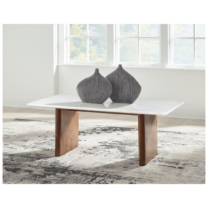 Isanti Coffee Table, Light Brown/White