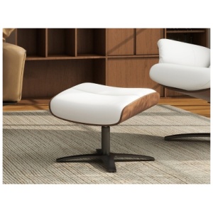 Jennifer Taylor Home Jovan Ottoman, Porcelain White