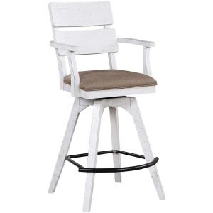La Sierra Panel Back Bar Stool
