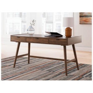 Lyncott 60" Home Office Desk, Brown