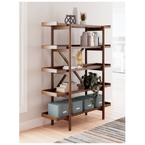 Lyncott 70" Bookcase, Brown