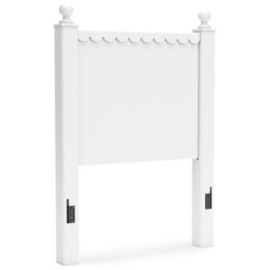 Mollviney Twin Panel Headboard, White