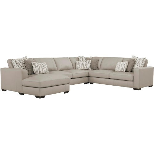 Oaklynn Leather 4-pc. Sectional