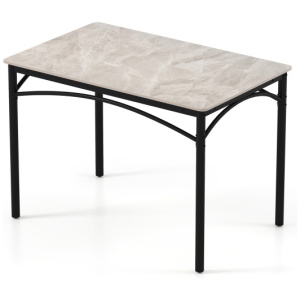 Rectangular Modern Sintered Stone Dining Table for 4 People-Grey