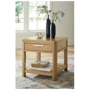 Rencott End Table, Light Brown