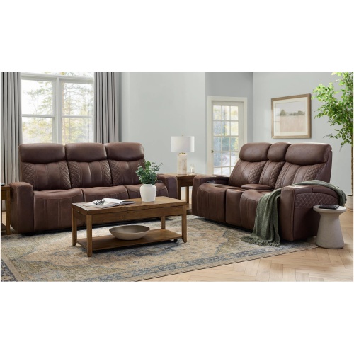 Royce Triple Power Console Loveseat w/ Drop Down Table