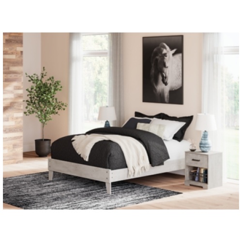 Shawburn Queen Platform Bed, Gray