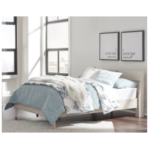 Socalle Full Panel Platform Bed, Natural