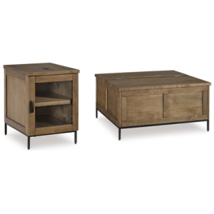 Torlanta Coffee Table with 1 End Table, Brown