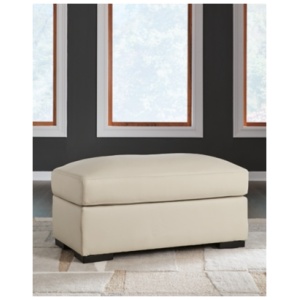 Treasure Trove Ottoman Leather, Almond