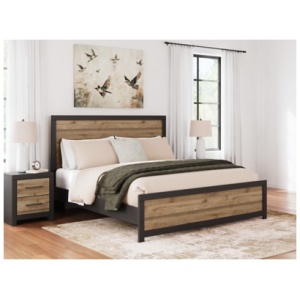 Vertani King Panel Bed, Black