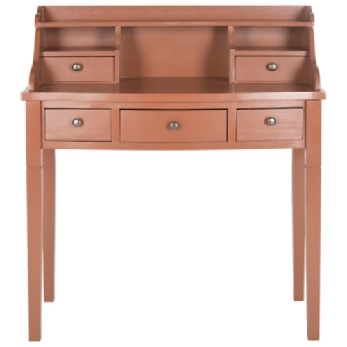 5 Drawer Writing Desk, Brown