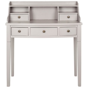 5-Drawer Writing Desk, Gray