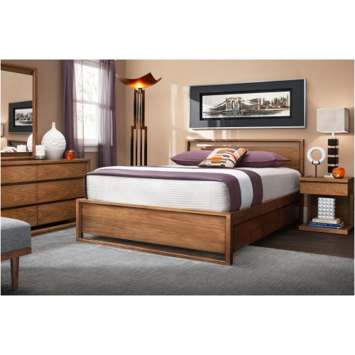 Aversa 4-pc. Platform Bedroom Set w/ 1-Drawer Nightstand