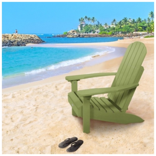 Bahia Verde Outdoors Cape Classic Adirondack Chair, Palm Green