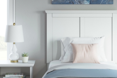 Bostwick Shoals Twin Panel Headboard, White