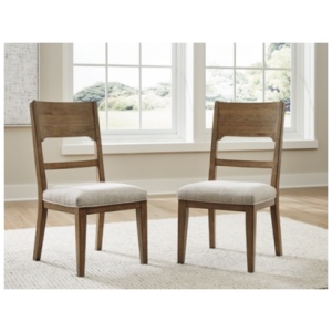 Cabalynn Dining Side Chair, Oatmeal/Light Brown