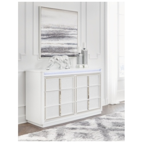 Chalanna 6 Drawer Dresser, White