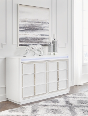 Chalanna 6 Drawer Dresser, White