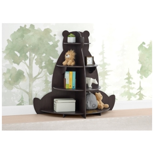 Delta Children Bear Bookcase, Walnut